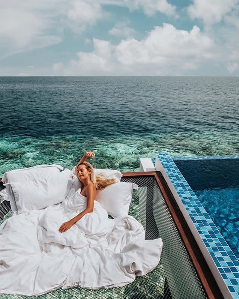 You Got The Pool, Bed, And Sleep Above The Ocean in Open Air