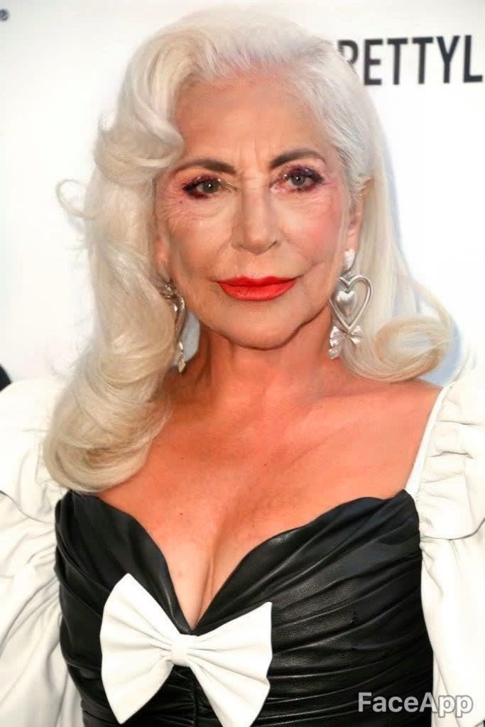 Lady Gaga Go Old with FaceApp