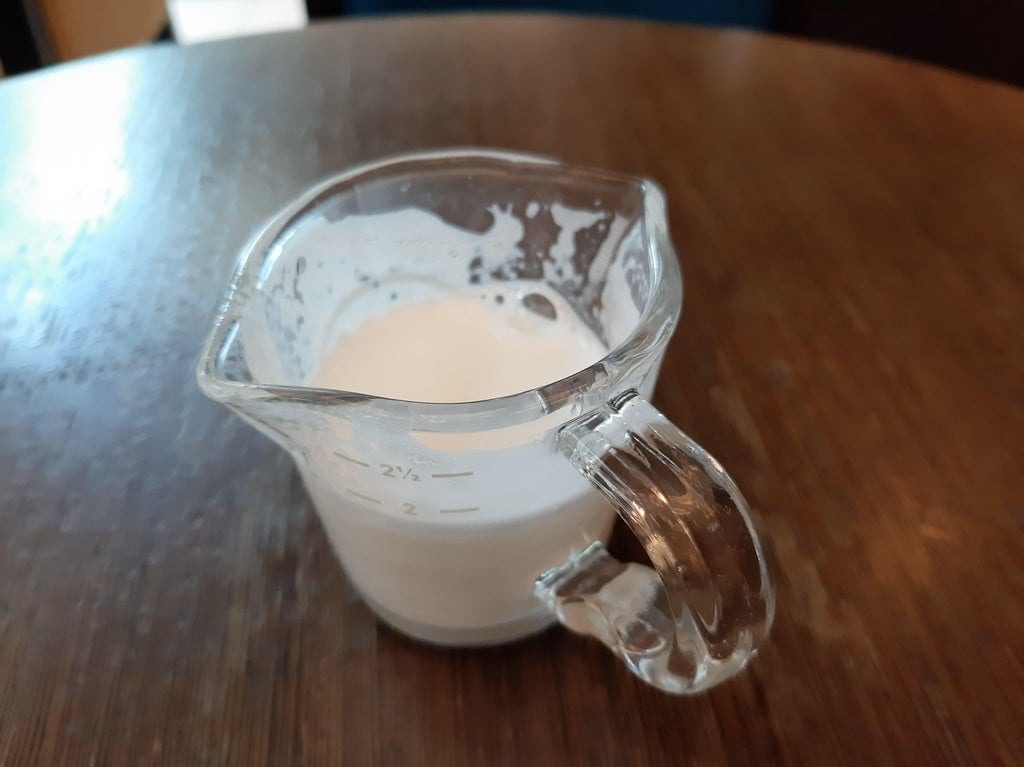 9. In some cafes, there's a cup of milk for left-handers and right-handers at the same time