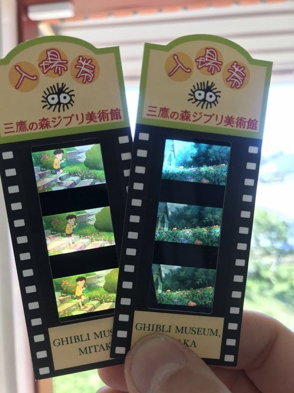 10. On the tickets to the museum of the studio “Ghibli” shows pictures from their own cartoons