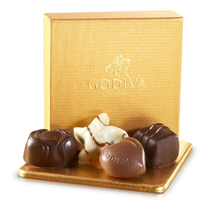 Chocolate Truffles Gold Ballotin Favor Gift Box 