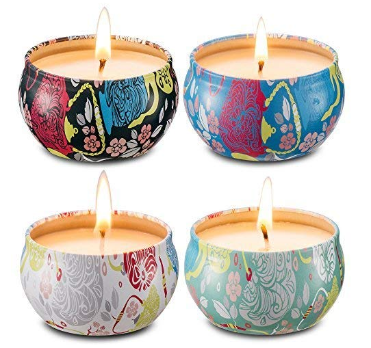 9. Scented Candles Set Gift of 4 