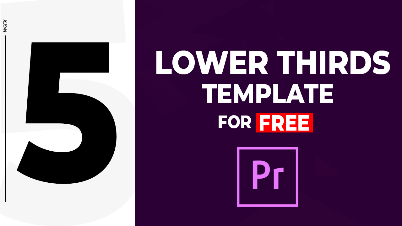 5 Free Lower Thirds Template For Adobe Premiere Pro Motion Graphics
